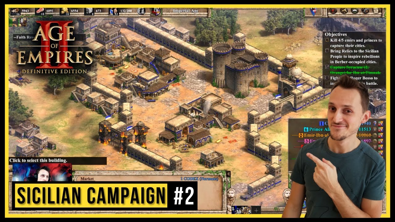 Aoe2 DE - The Hautevilles Campaign | #2 Roger in Sicily Walkthrough