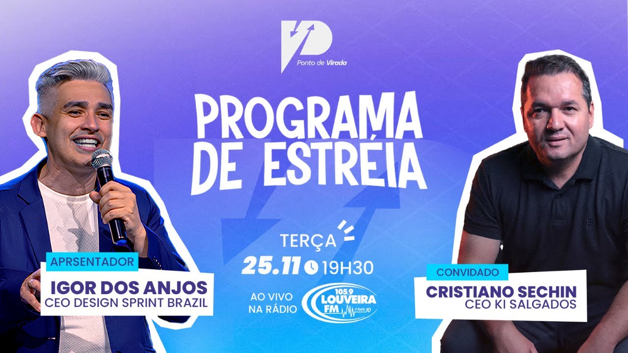 PONTO DE VIRADA – EPISÓDIO DE ESTREIA | SUPERAÇÃO E GESTÃO COM CRISTIANO SESCHIN (KISALGADOS)