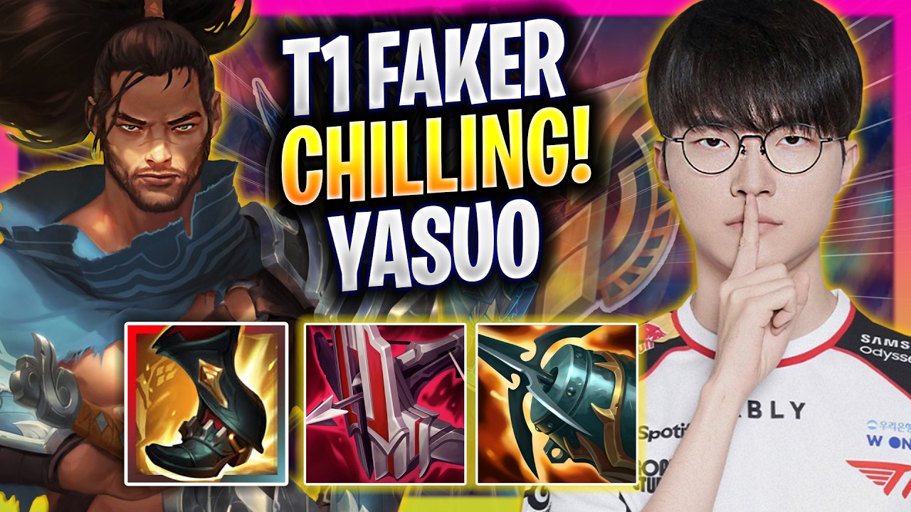 FAKER CHILLING WITH YASUO! - T1 Faker Plays Yasuo MID vs Aurora! | Season 2026