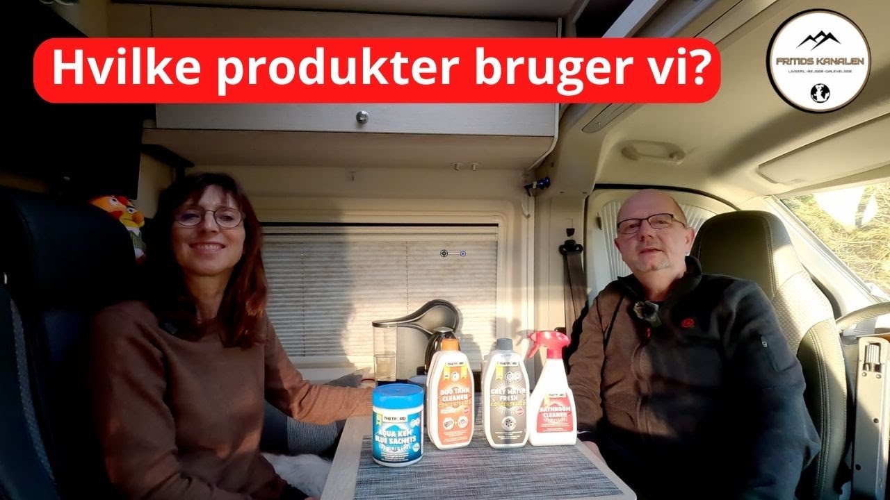 Hvilke produkter bruger vi i autocamperen