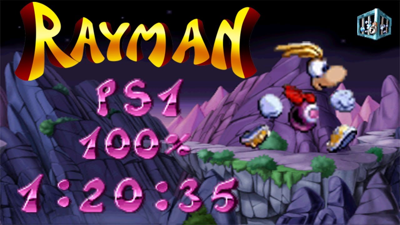 Rayman PS1 100% Speedrun in 1:20:35