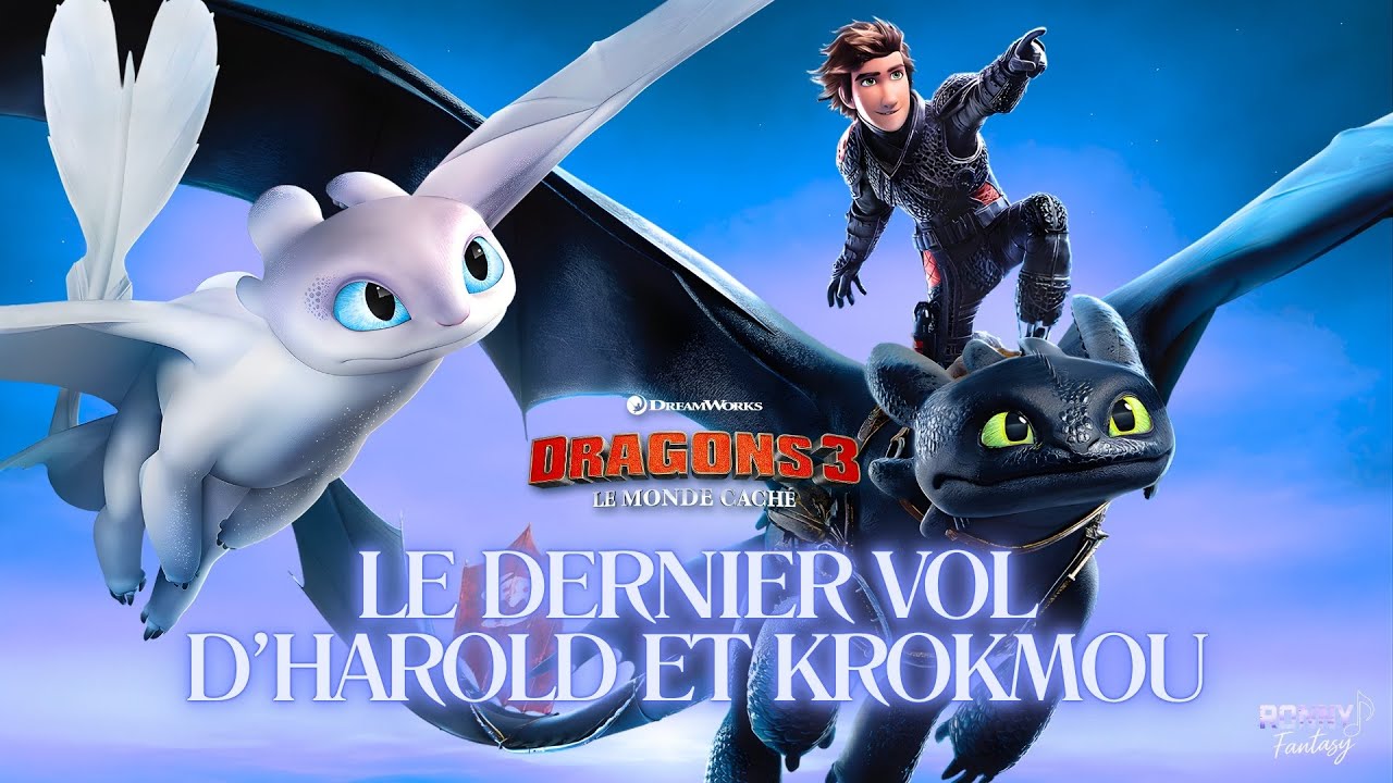 Le Dernier Vol d'Harold & Krokmou | AMV Dragons 3 🎵​