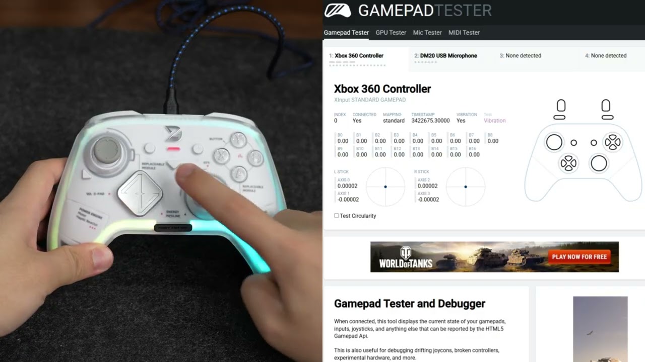 ZD Ultimate Legend Controller Joystick Calibration Tutorial
