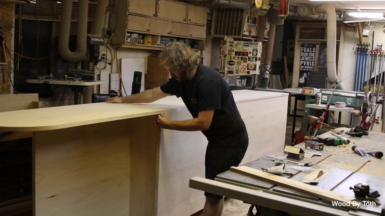 14ft Maple Bar for a Library