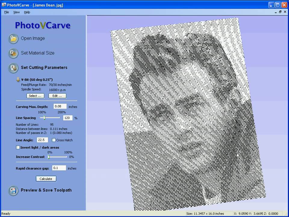 PhotoVCarve - Engraving Photographs