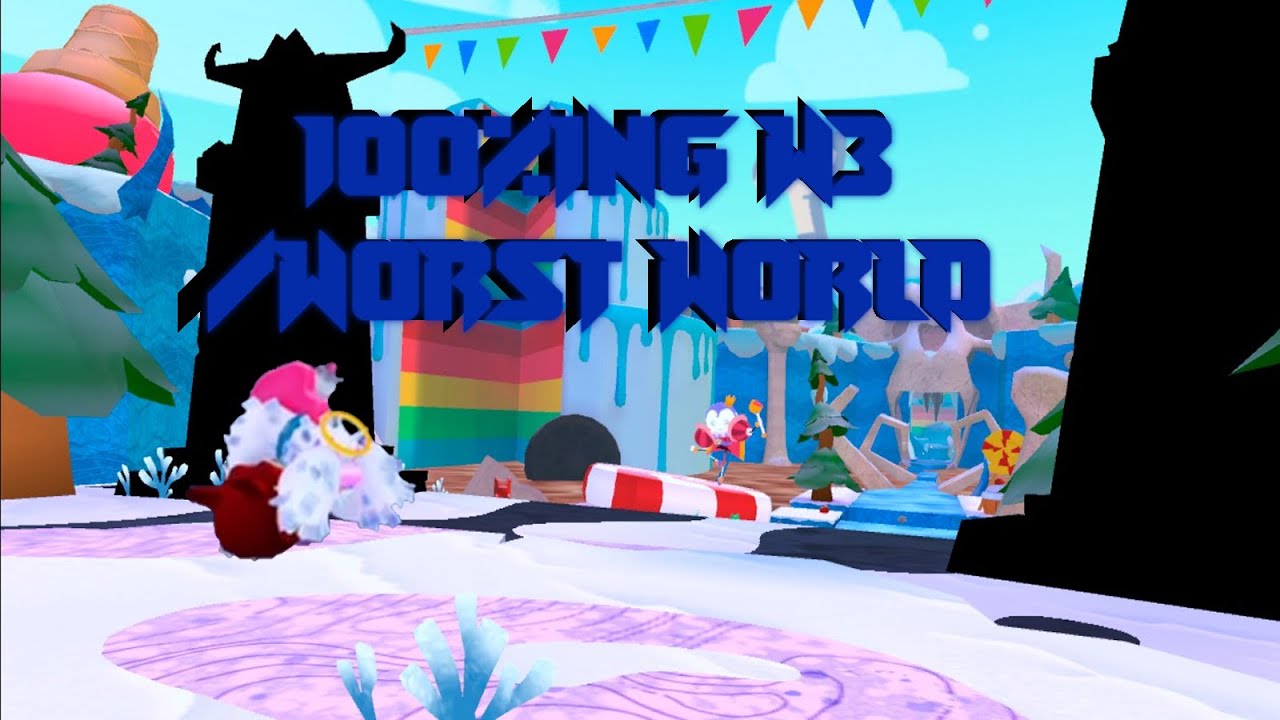 100%ing World 3 my least favorite world in No More Rainbows