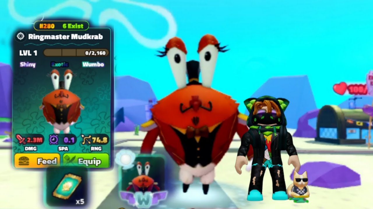 Обзор обновления, выбил крутого эксотика в Sponche Bob Tower Defense 