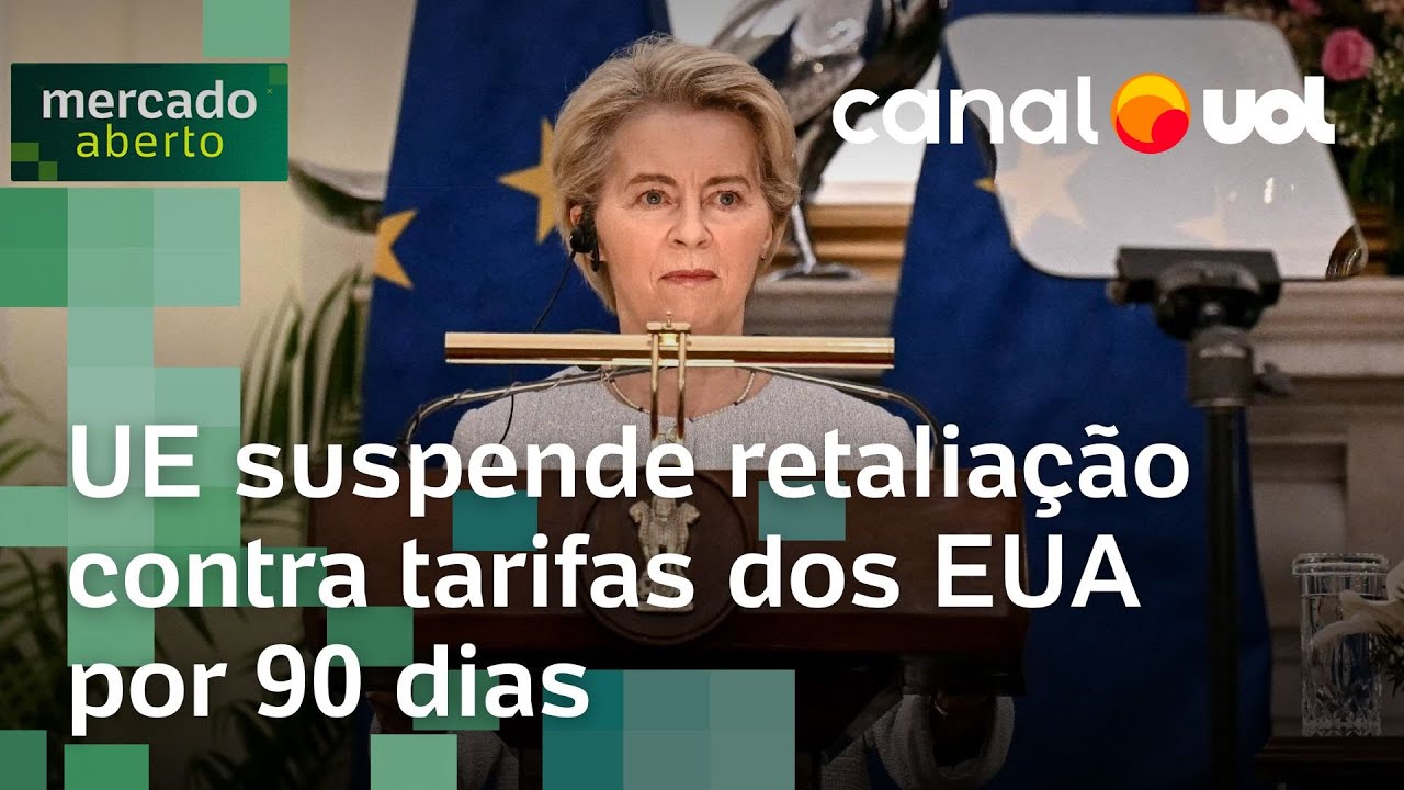 UE suspende retaliação contra tarifas dos EUA por 90 dias e pede negociação