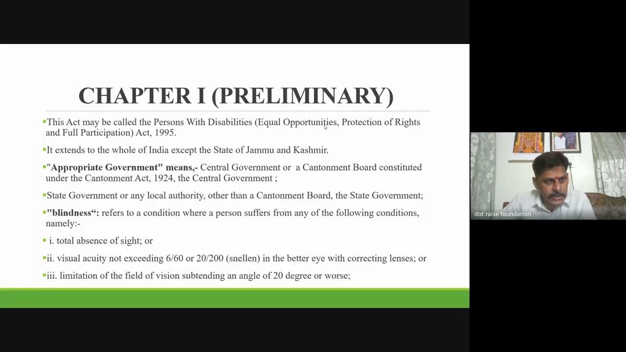 Day-12 PWD act 1995,RCI and NT acts By Dr. K. Srinivas Reddy Sir.