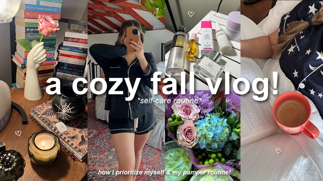 a fall day in my life!🍂 self-care routine, mental reset day, healthy habits & cozy fall day!