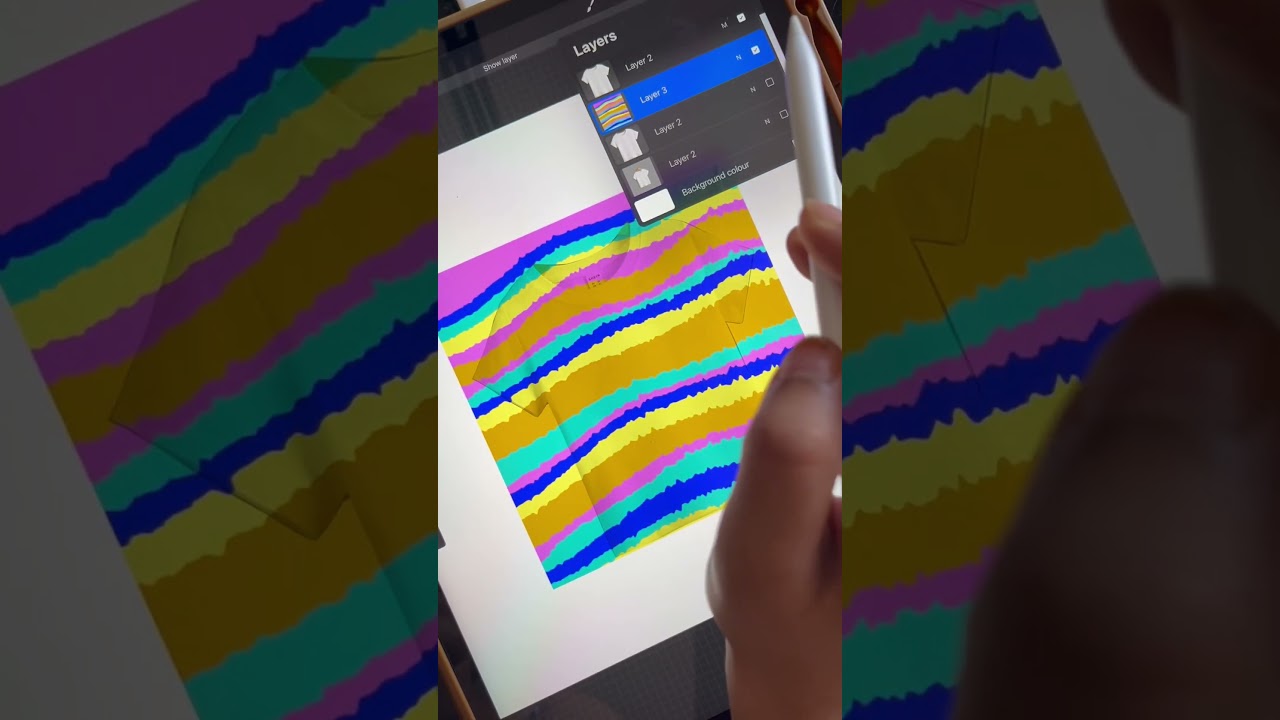 GET CREATIVE WITH BLENDING MODES IN PROCREATE #shorts #procreate #digitalprint