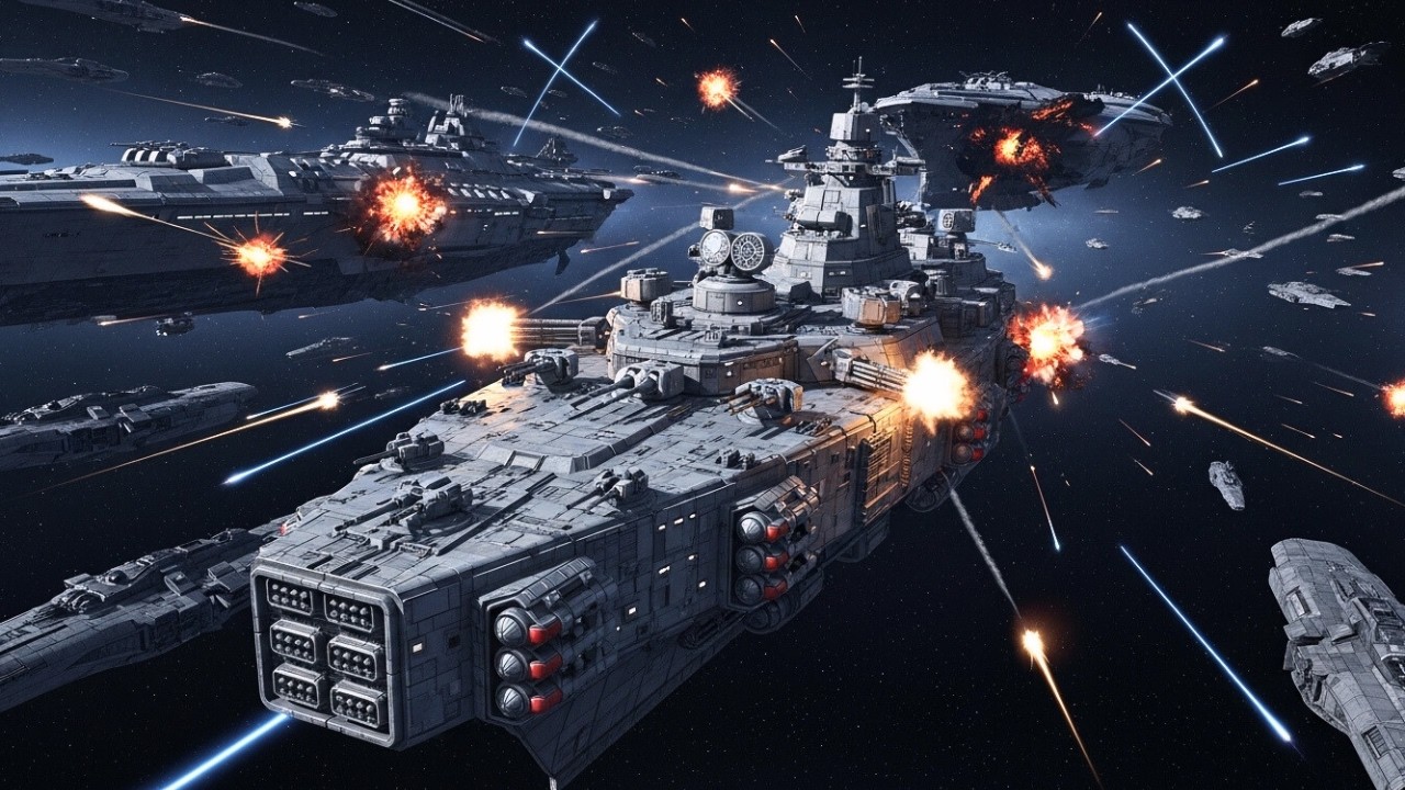Can These HUGE Ships Survive This Epic Space War?