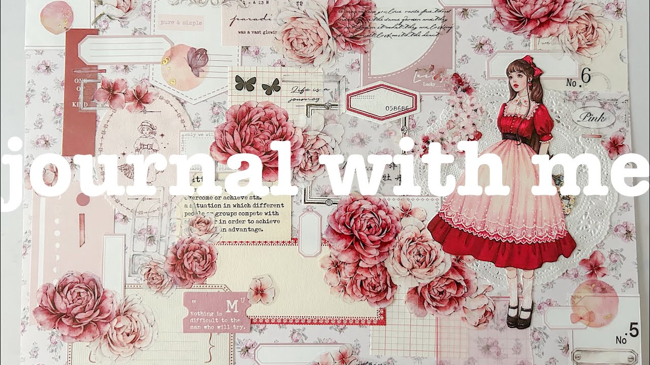 【ASMR】journal with me I collage sound I A4コラージュ