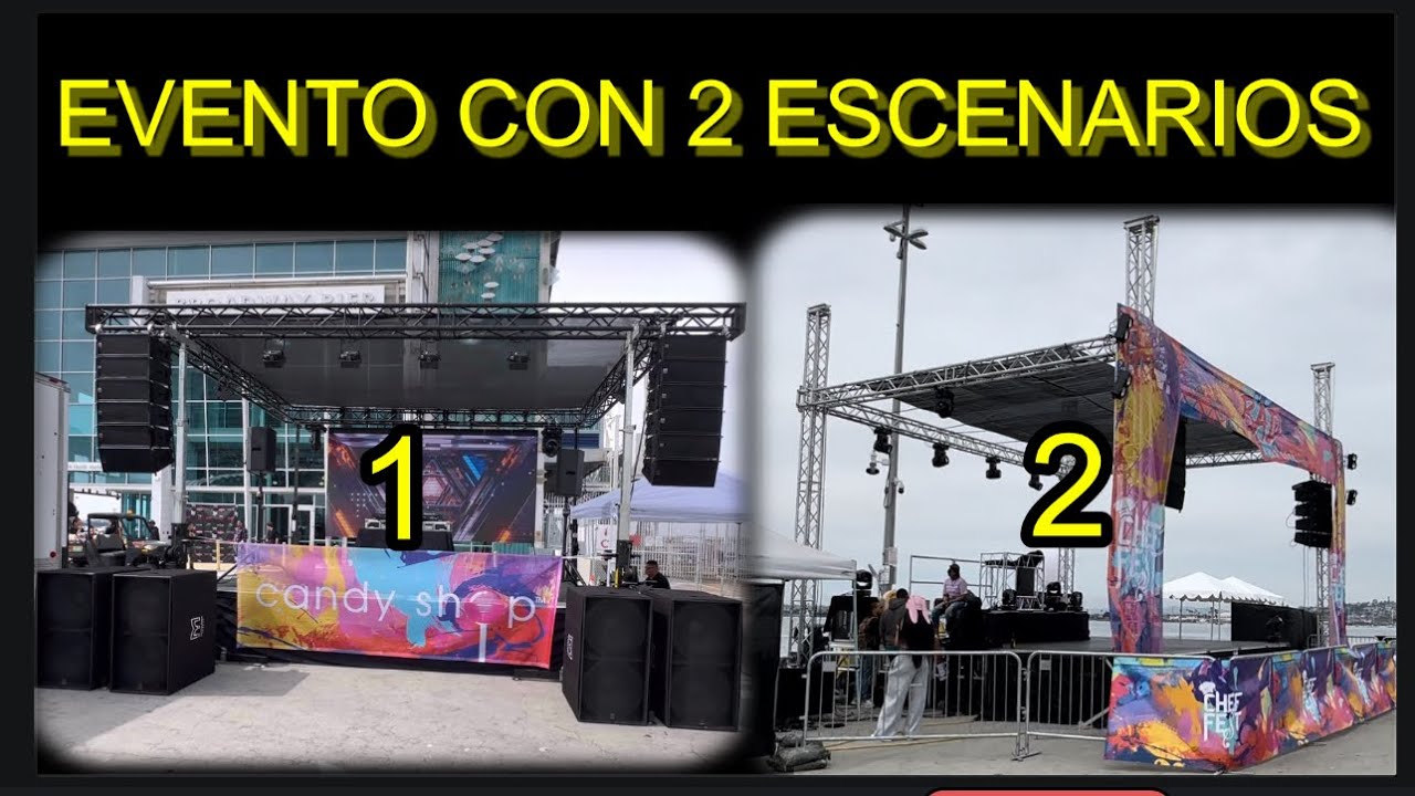 Festival con 2 escenarios (Parte 1).