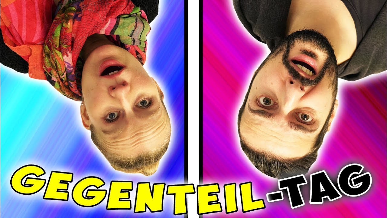 GEGENTEIL-TAG bei KATHI & KAAN Heute steht alles Kopf - Immer das Gegenteil machen 24 Std Challenge