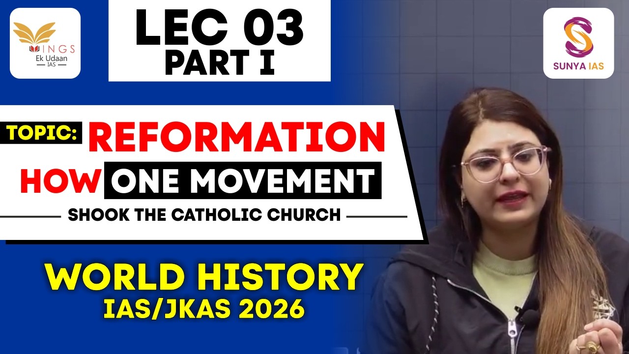 LEC 03 THE REFORMATION: HOW ONE MOVEMENT SHOOK THE CATHOLIC CHURCH PART I by SAKEENA MA'AM