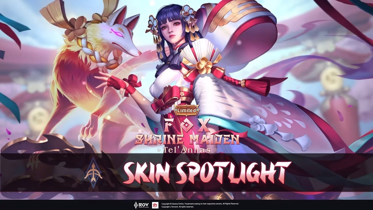 SKIN Spotlight |  Fox Shrine Maiden Tel'Annas