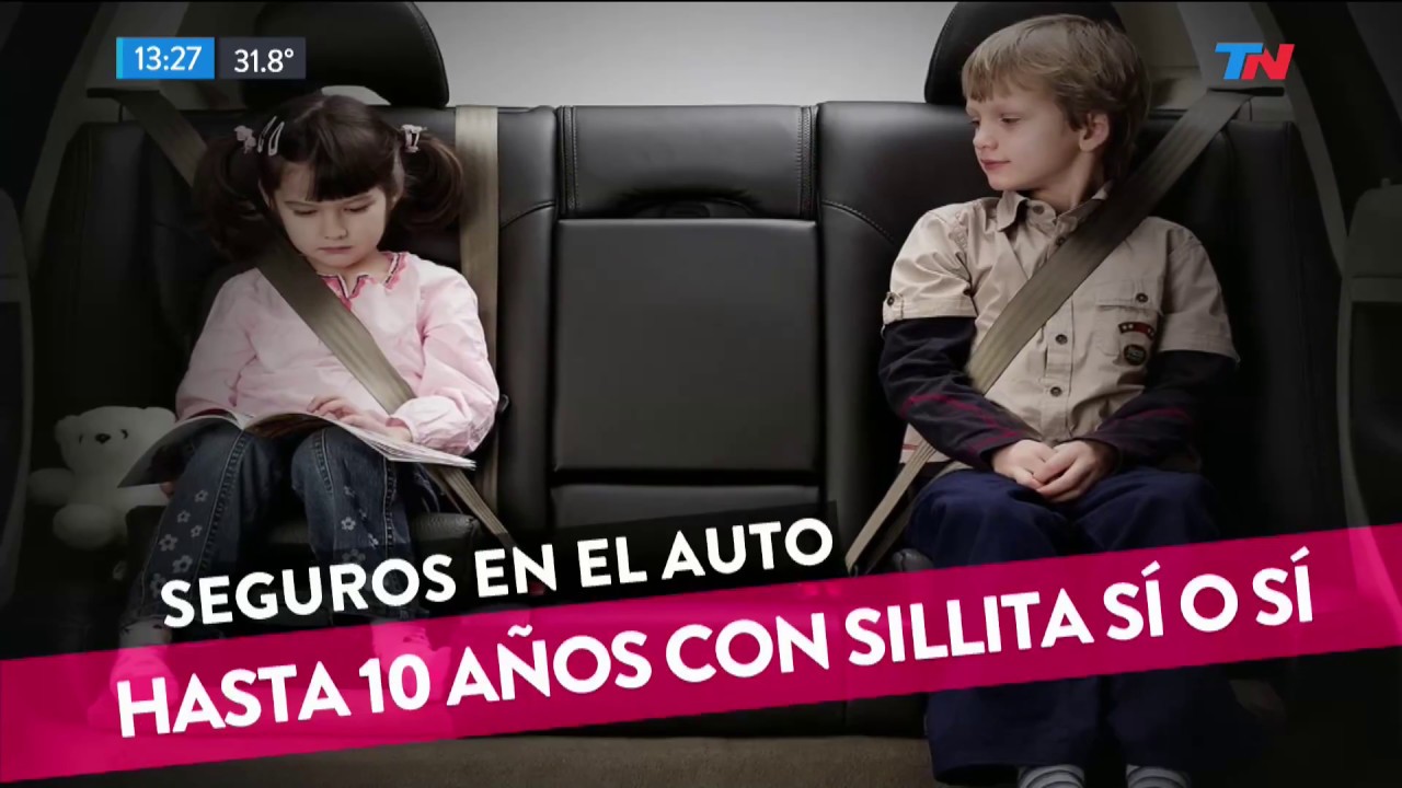 Ahora es obligatoria la sillita en el auto menores de 10 años