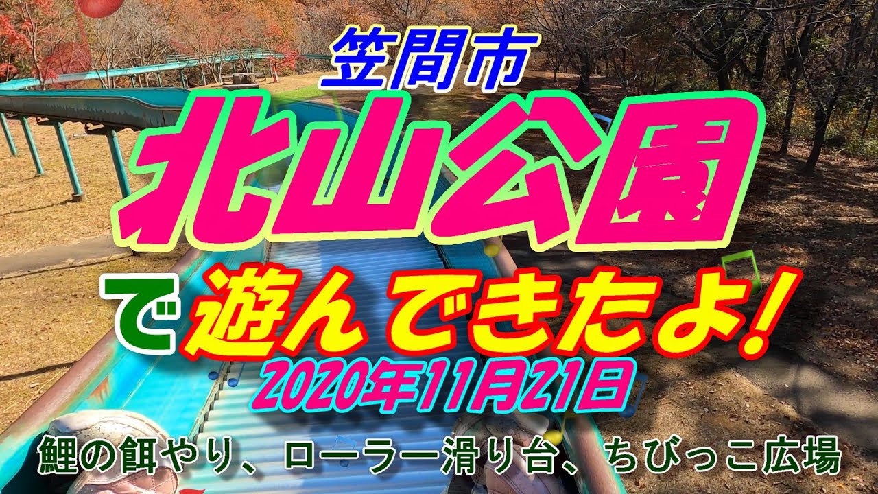 秋の笠間市北山公園で遊んできたよ!　