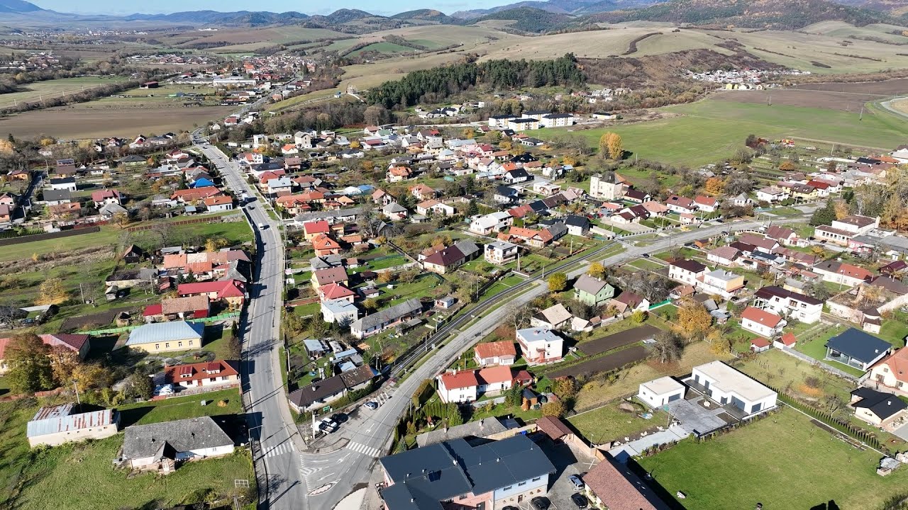 Obec Pečovská Nová Ves - letecké zábery november 2025