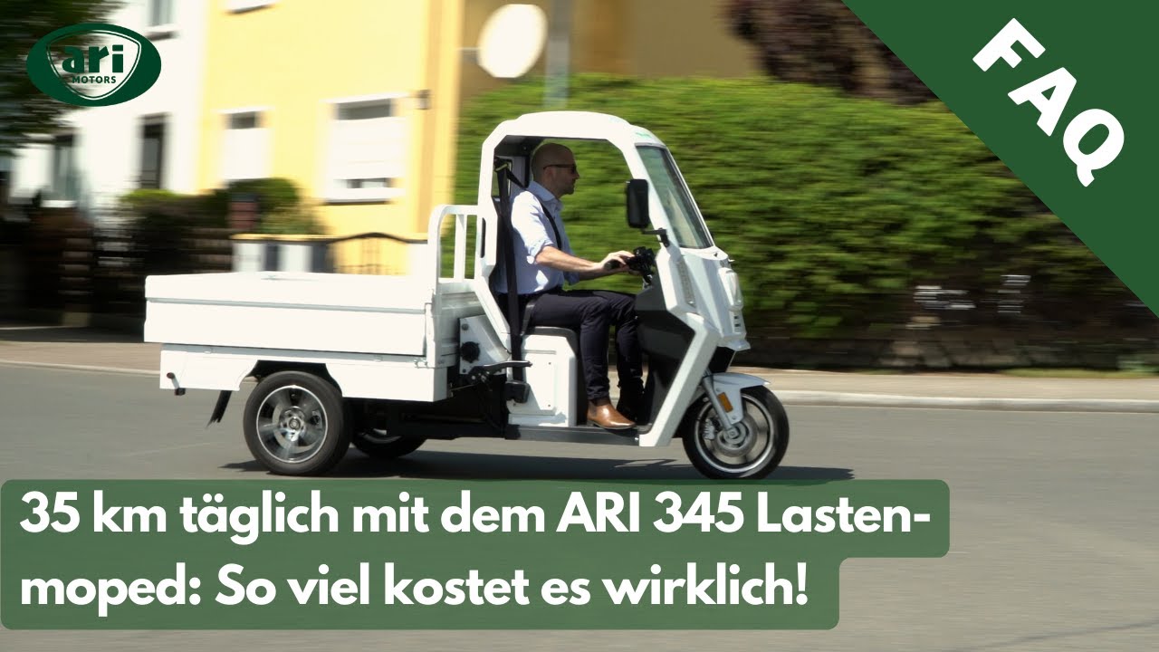 Sparwunder ARI 345 Elektro-Lastentrike - Kosten des elektrischen Mopeds auf 35 km