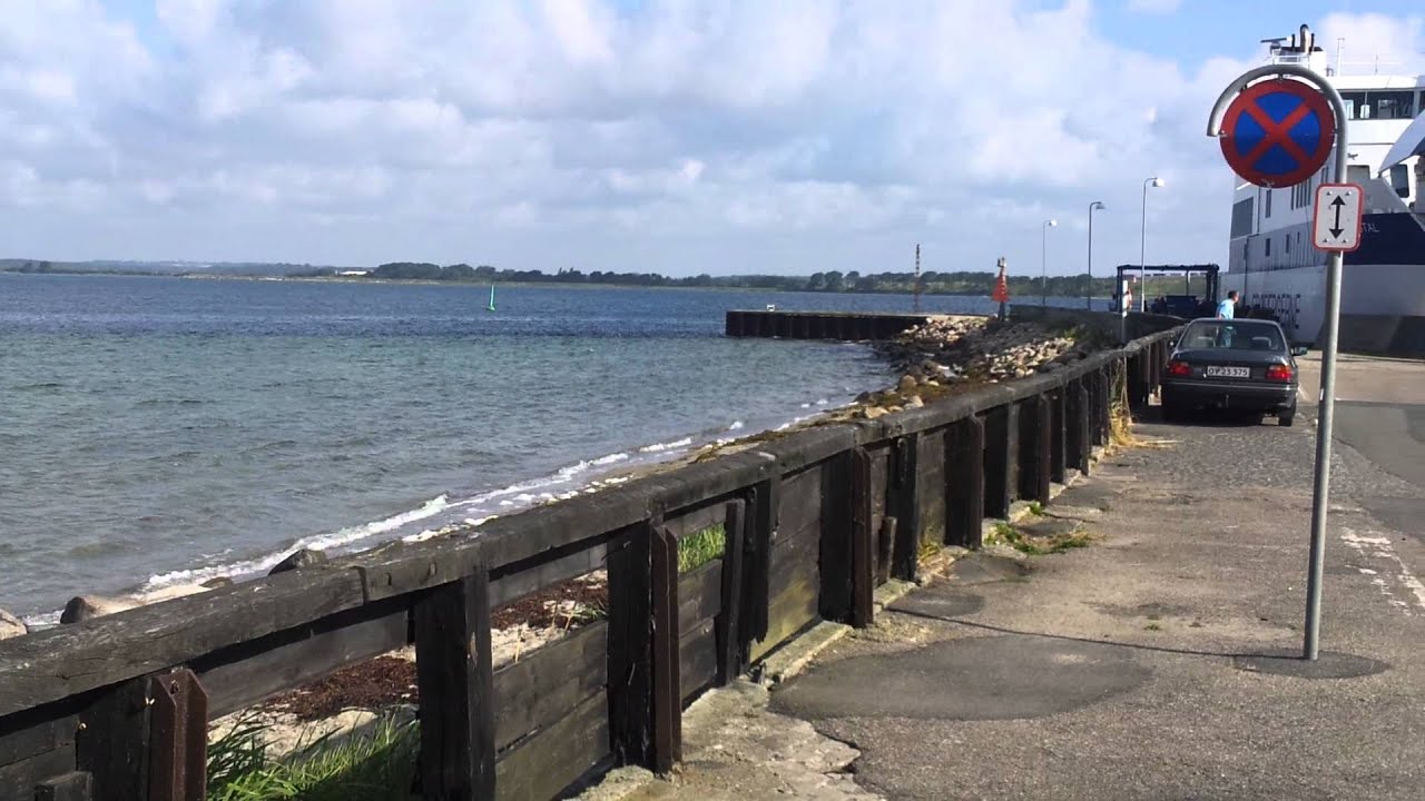Rudkøbing Færgehavn og Rudkøbing badeanstalt på Langeland.