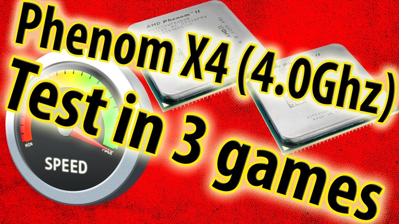 Overclock Phenom II x4 955 (4.0 Ghz) Test in 3 games