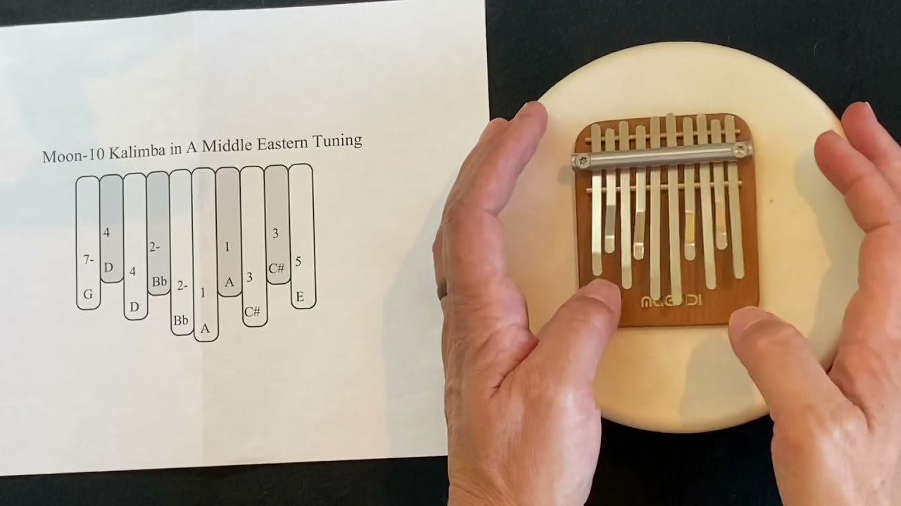 A Middle Eastern tuning on the Moon-10 Kalimba (Desert Moon).
