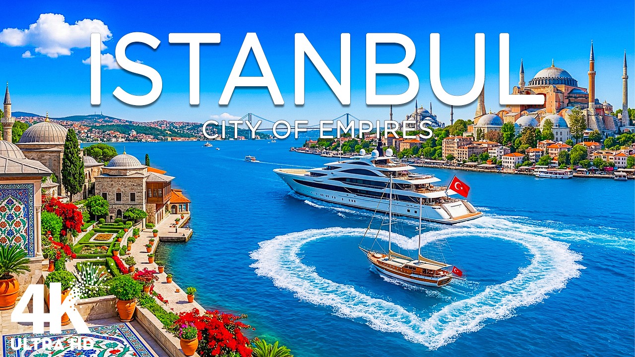 Istanbul 4K Drone Footage | Hagia Sophia, Bosphorus Strait & City of Two Continents