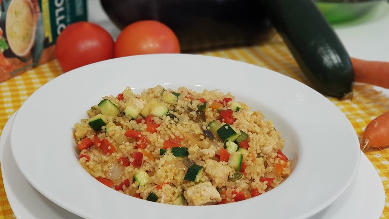 Cuscus con Verduras y Pollo.