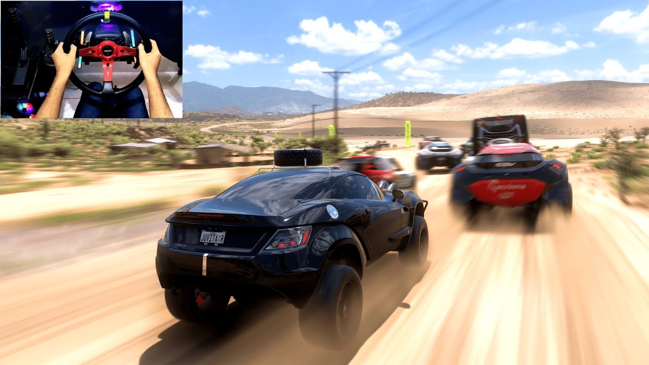 556 л.с. Local Motors Rally Fighter против Unlimited Offroad Forza Horizon 5 Руль Logitech G29