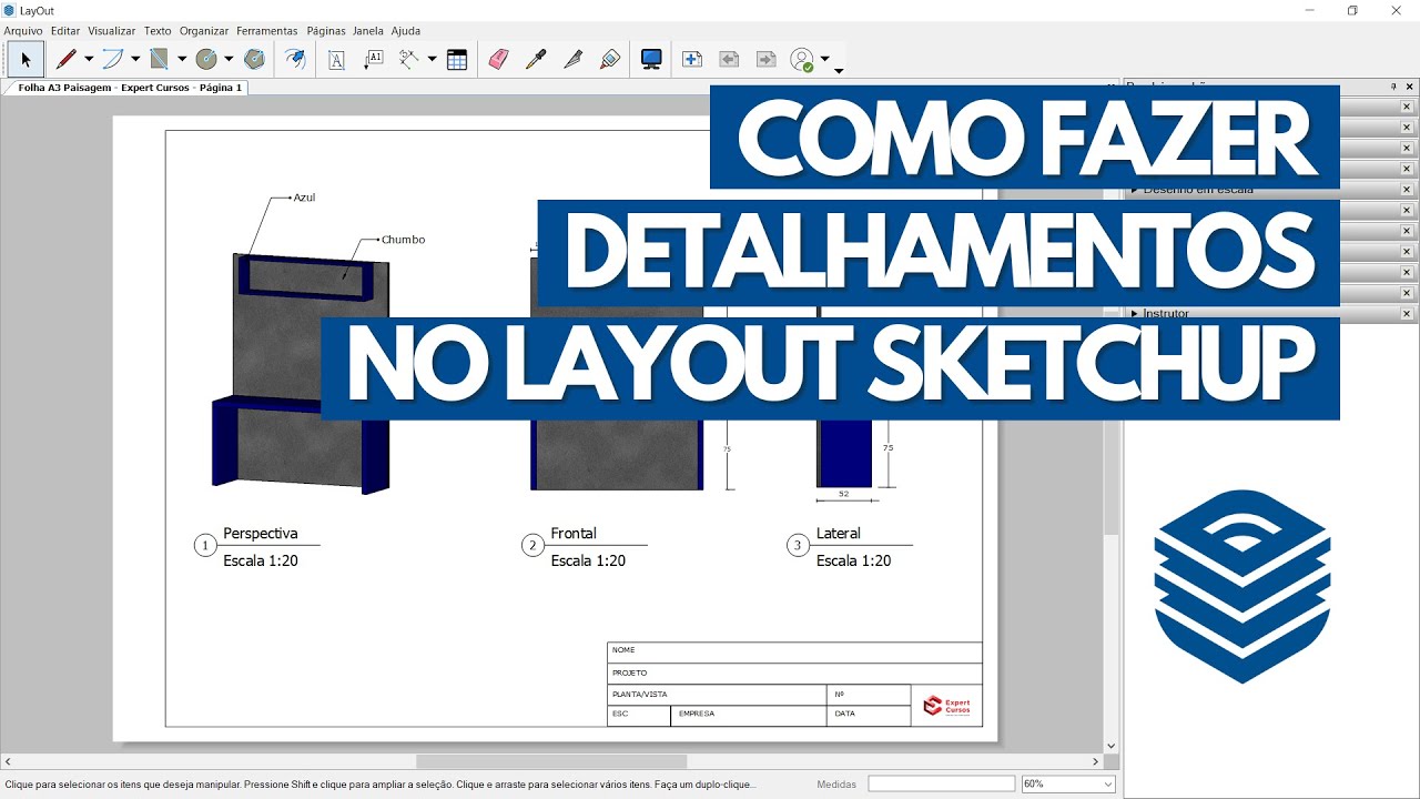 Como fazer Detalhamento no LayOut SketchUp