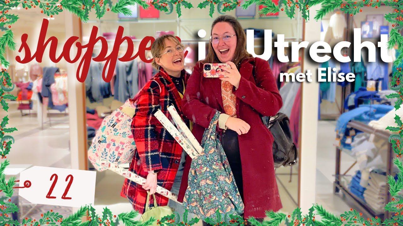 Kerst shoppen in Utrecht met @EliseDingen 🎄🛍️  (+ pakpapier shoplog) / Vlogmas 22