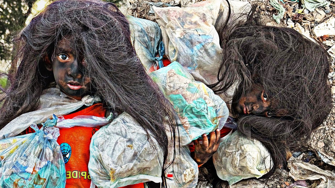 Homeless Boy Transformation | Long Hair First Cut After Rescue from Dirty Place