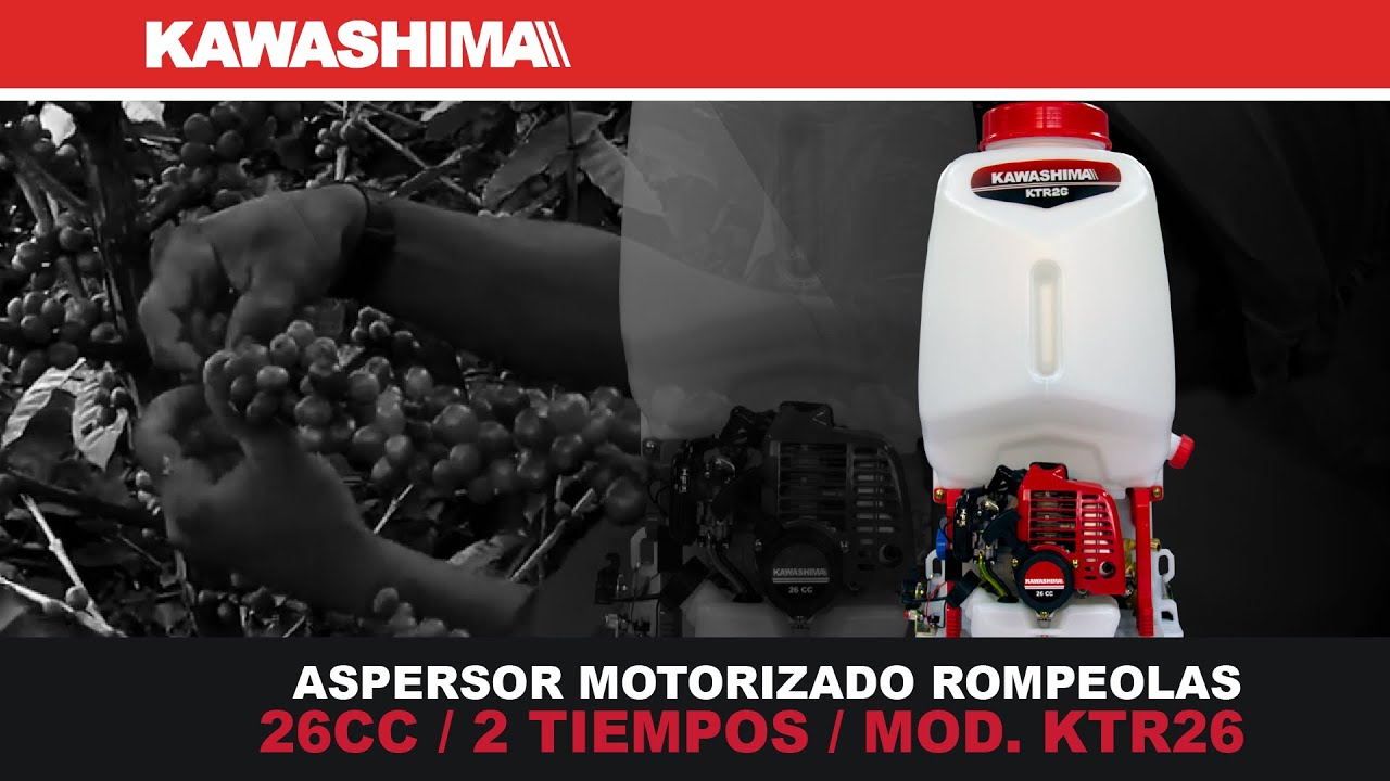 ASPERSOR MOTORIZADO ROMPEOLAS KAWASHIMA - 26CC / 2T - MOD. KTR26