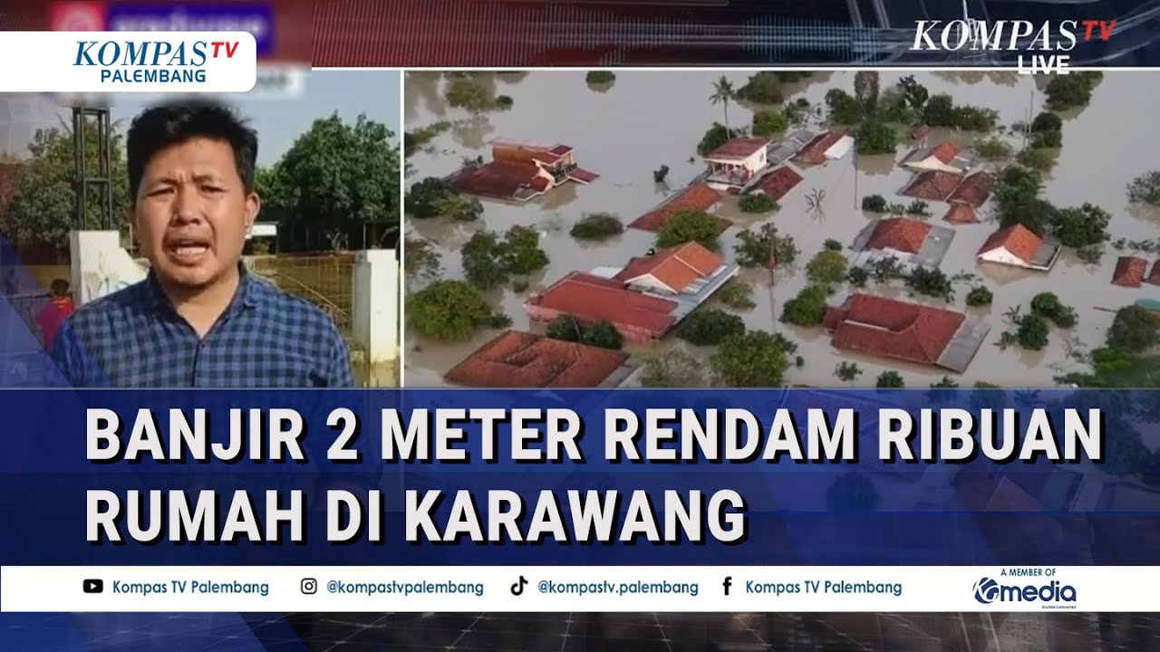 SAMPAI ATAP! Banjir 2 Meter Rendam Ribuan Rumah di Karawang sampai Berulang 3 Kali. Penyebabnya?