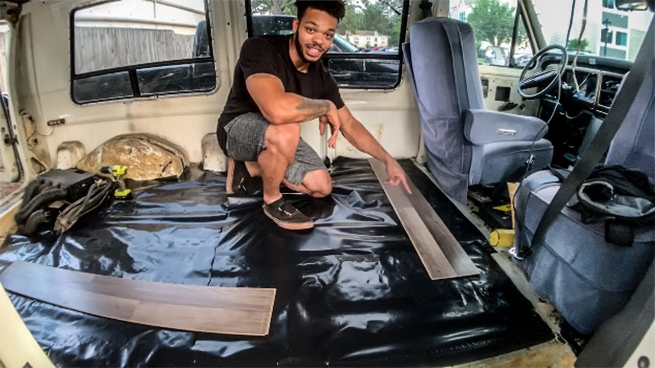 How to Install Vinyl Plank Flooring in a Camper Van