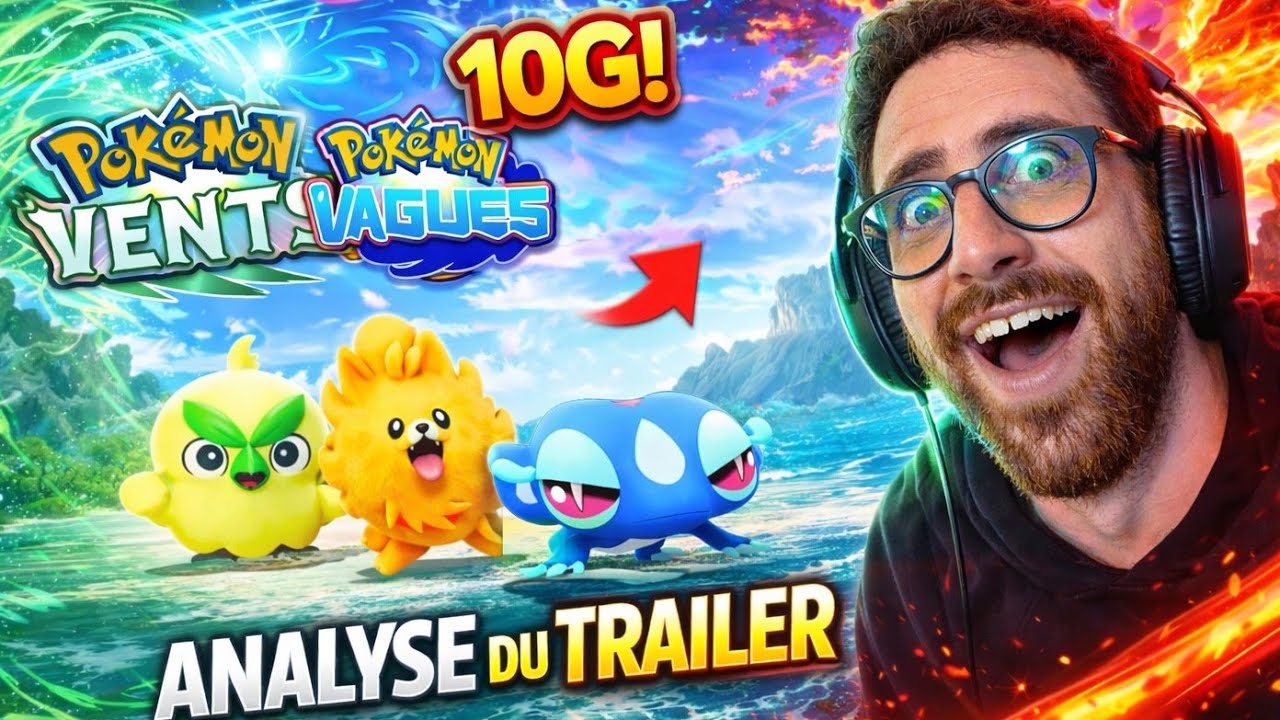 ANALYSE du Trailer de Pok&eacute;mon VENTS et VAGUES ! 😍