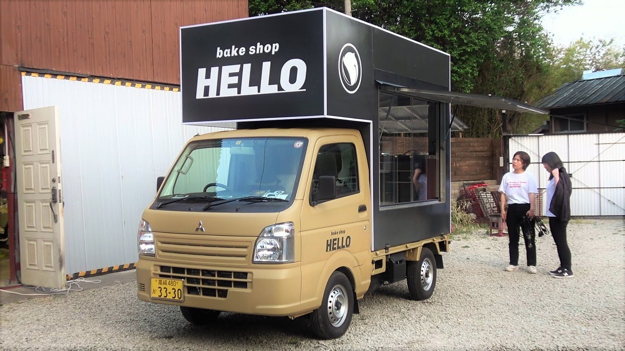 妹のキッチンカー野外で全塗装した。生まれ変わったお菓子製造車両～完成編～