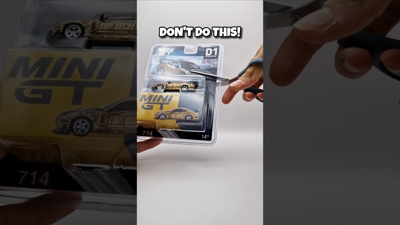Lifehack: THIS is how you open up a MiniGT Blister Pack! #jdm #Shorts #Diecast