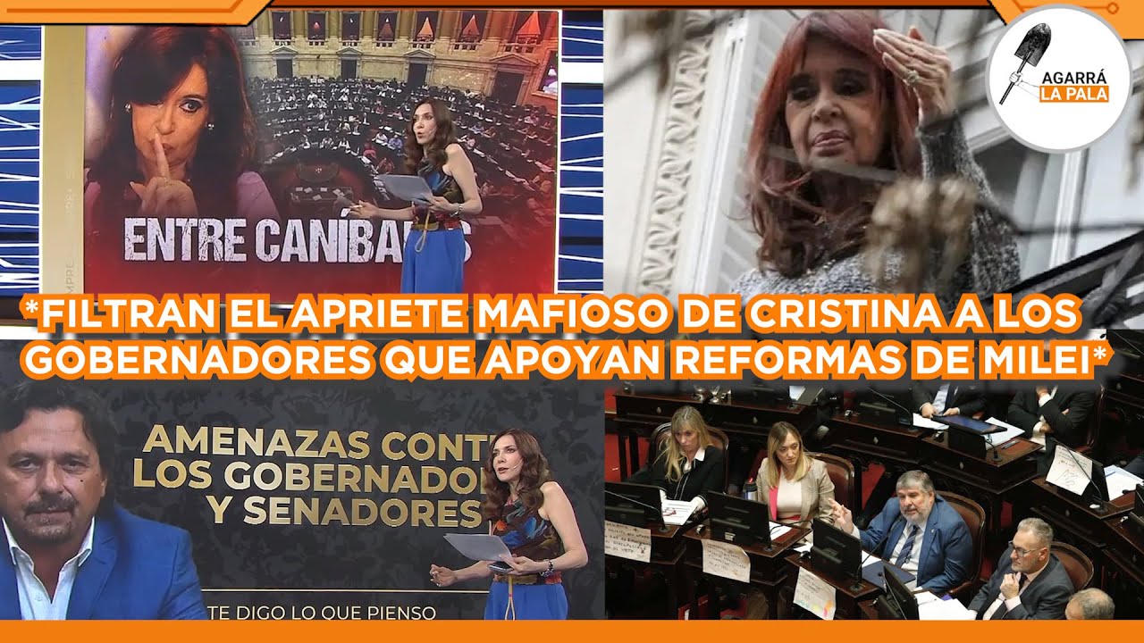 FILTRARON APRIETE MAFIOSO DE CRISTINA A GOBERNADORES PERONISTAS QUE APOYAN LAS REFORMAS DE MILEI