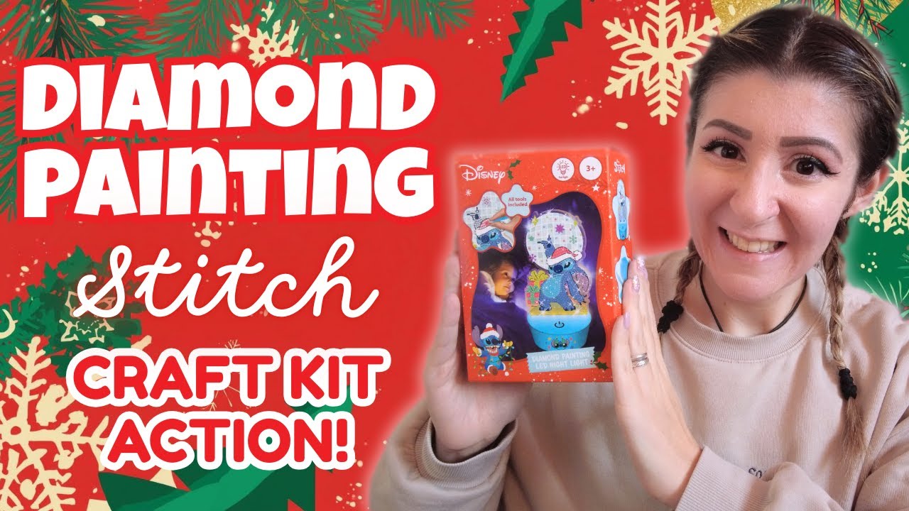 DIAMOND PAINTING di STITCH Disney 🎄KIT ECONOMICO di ACTION! ✨ Vlogmas 2025 ✨ | Il mondo di Pretty