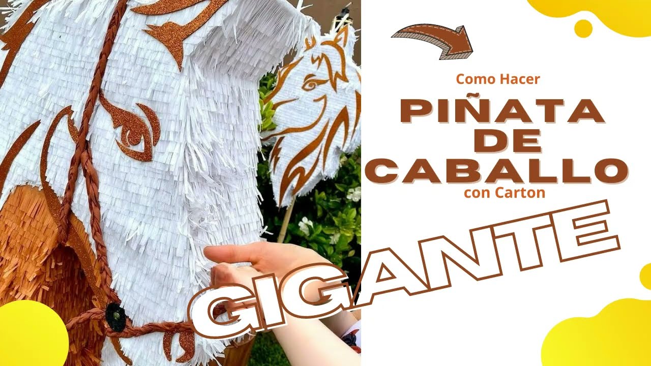 🐴Como HACER una PIÑATA con cartón GIGANTE de CABALLO |  [Imperdible]  Paso a Paso 🔴NO ES TUTORIAL
