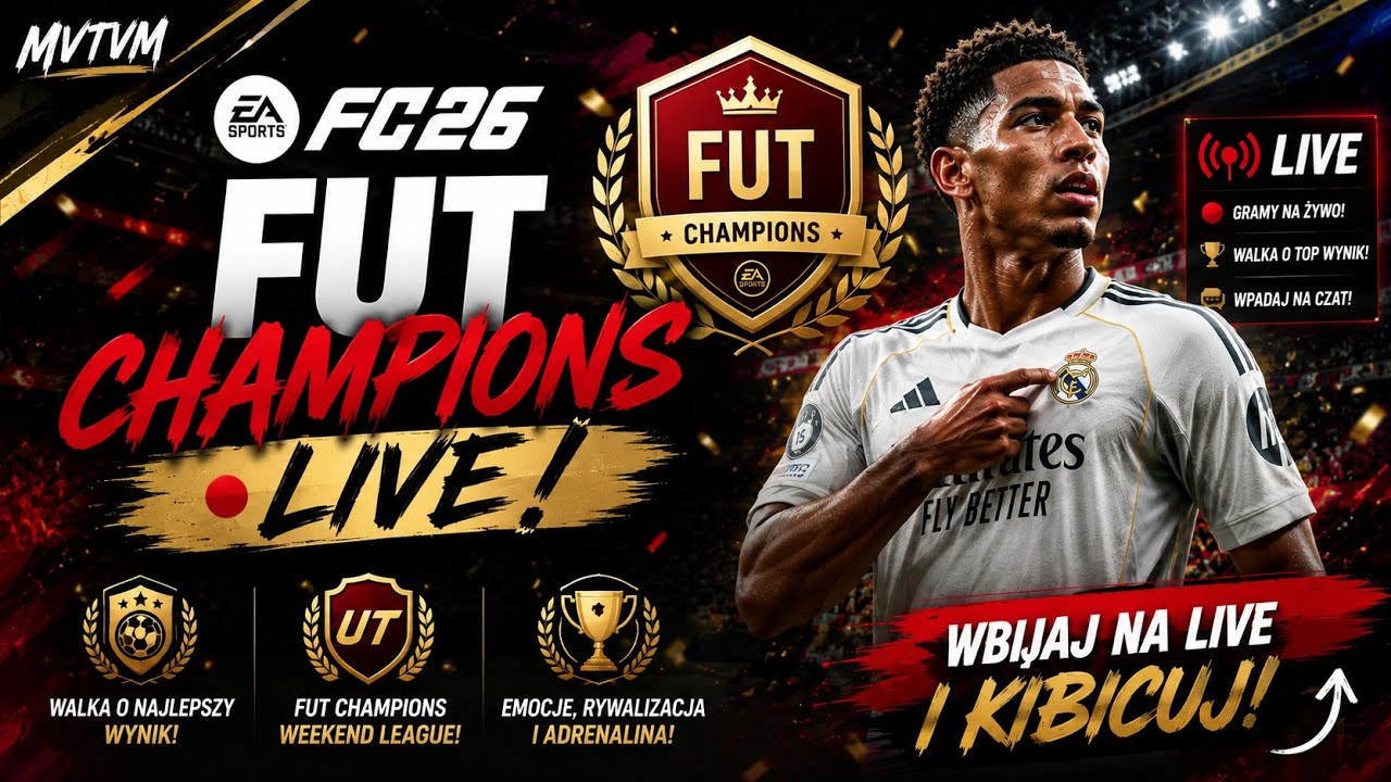🔴 FC26 FUT CHAMPIONS LIVE! 🔥 Czas na Weekend League! #FC26 #FUTChampions #Live #MVTVM