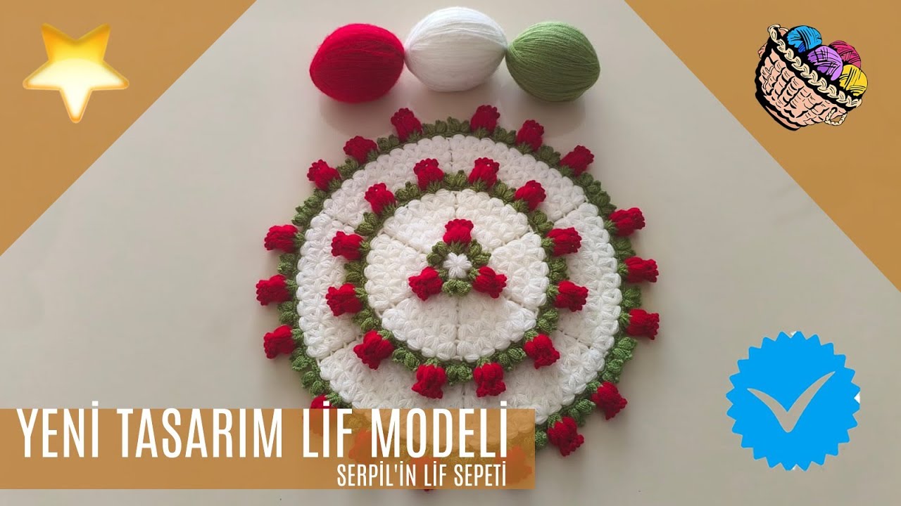 Çok istek alan✅️Muhteşem yuvarlak lif modeli ve yapılışı🌹 Tasarım 