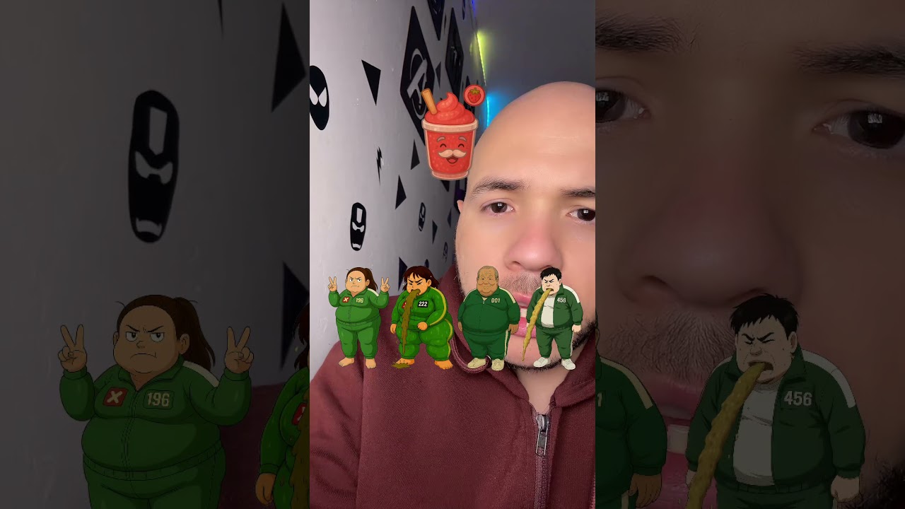 Comiendo hasta reventar #efecto #squidgamchallenge #filtros
