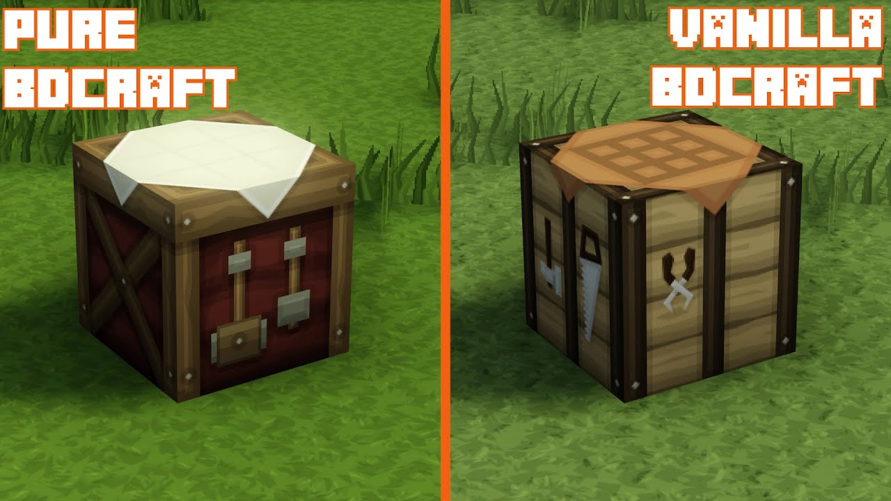 PureBDcraft vs VanillaBDcraft | Texture Comparison