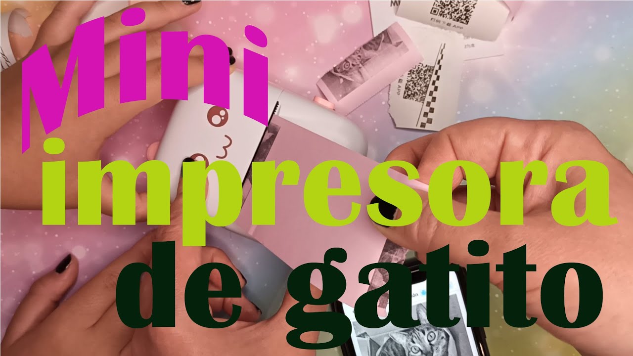 Mini impresora térmica de gatito ¿quieres conseguir una igual? te lo explico en el vídeo!!!!