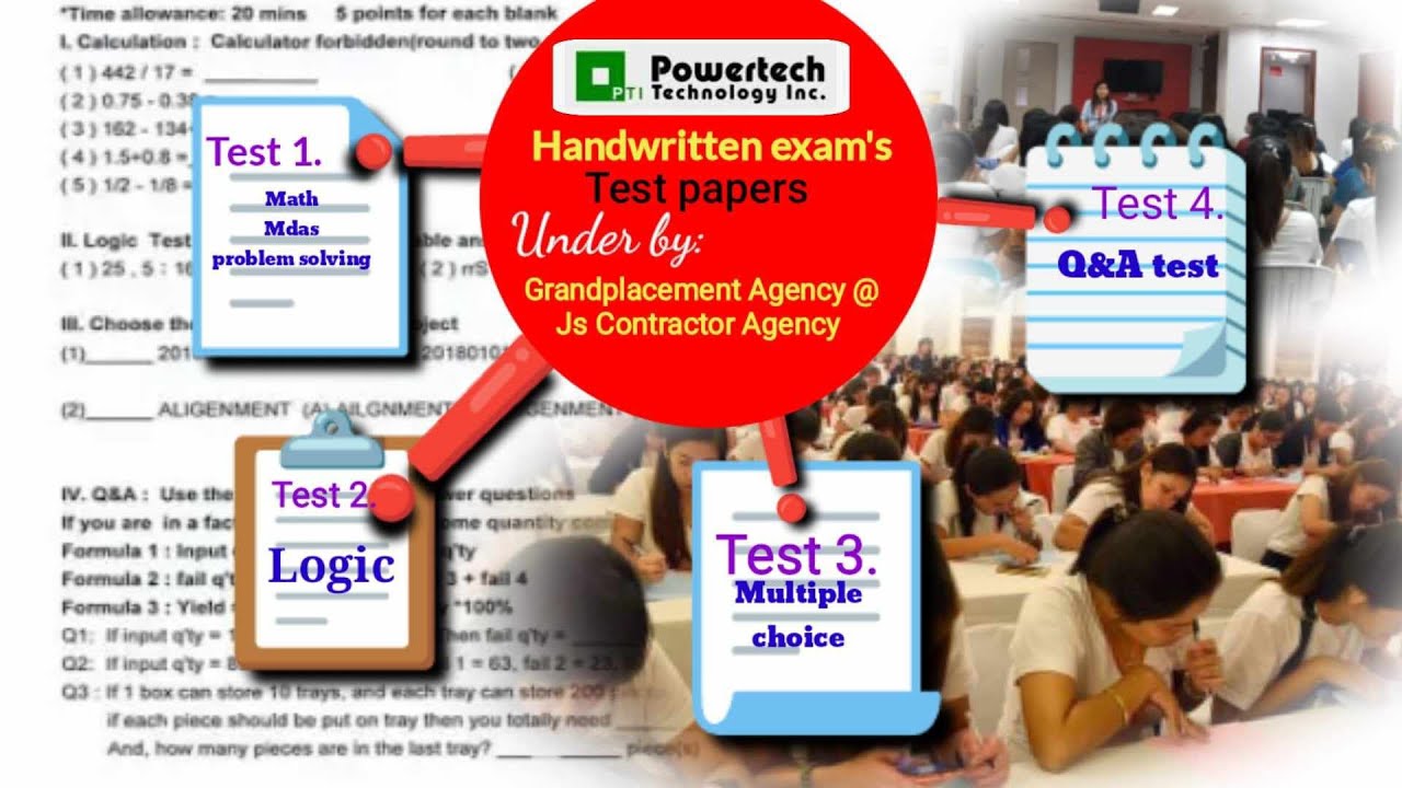 PTI powertech technology Inc. Exam's#taiwan #exams #factory #jobseekers #trending #viral #fyp #fypシ