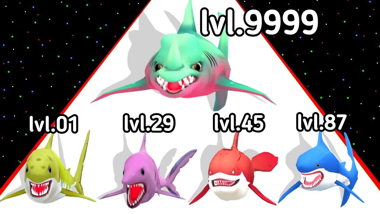 (2025) Shark Run 3D Level Up Sharks (Part -3) Max_Level Gameplay